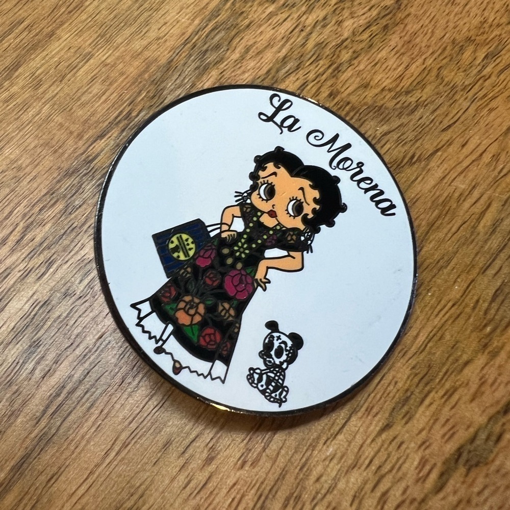Bb03. Betty Boop La Morena Pin 2” diameter